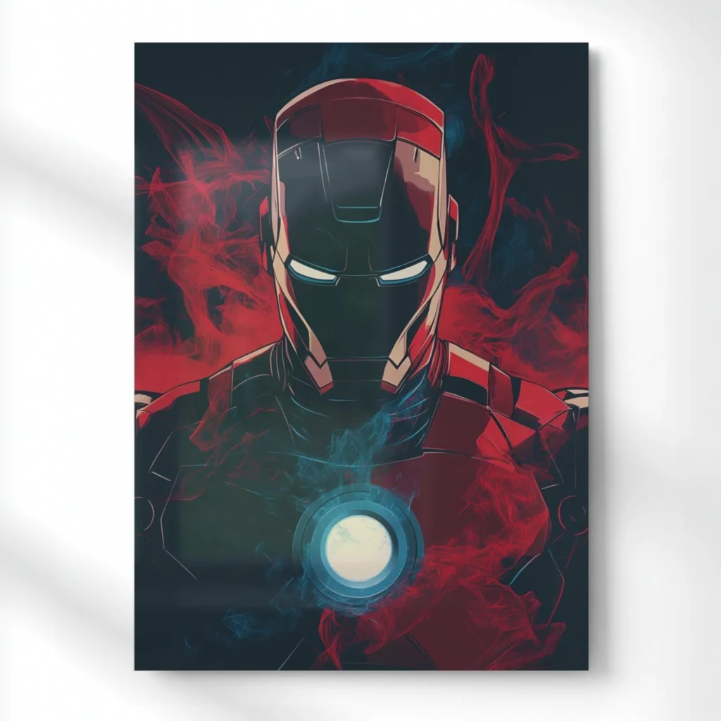 ironmansmokeeffectmetalposteraestheticpopartwalldecor painting 4