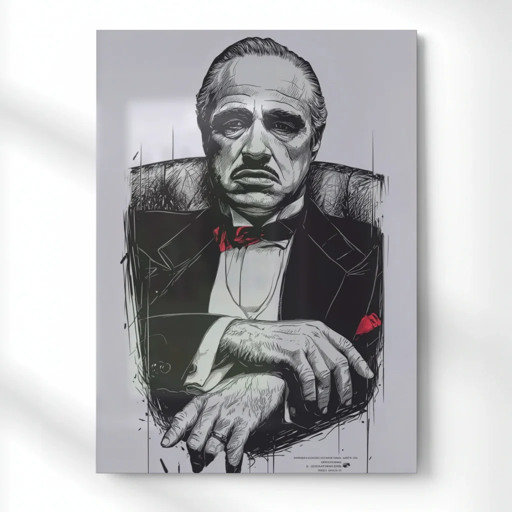 thegodfathervitocorleonesketchmetalposteraestheticpopartwalldecor painting 4 dde2ca6c 0a58 4b4f 8af1 1bb9335f5ec5